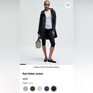 Lululemon rain rebel jacket